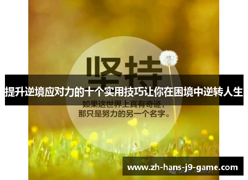 提升逆境应对力的十个实用技巧让你在困境中逆转人生 提升逆境应对力的十个实用技巧让你在困境中逆转人生