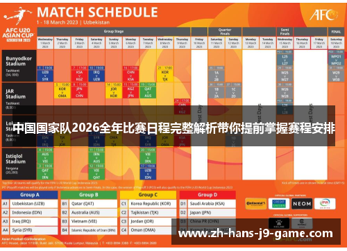 中国国家队2026全年比赛日程完整解析带你提前掌握赛程安排 中国国家队2026全年比赛日程完整解析带你提前掌握赛程安排